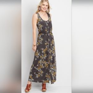 Floral print maxi dress